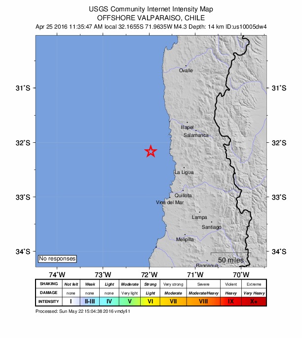 Did You Feel It? map: shaking reported by the public