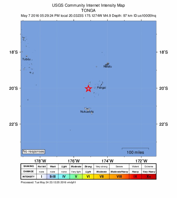 Did You Feel It? map: shaking reported by the public
