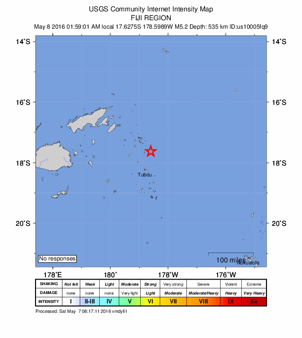 Did You Feel It? map: shaking reported by the public