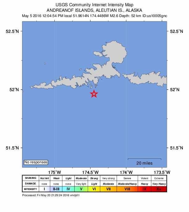 Did You Feel It? map: shaking reported by the public