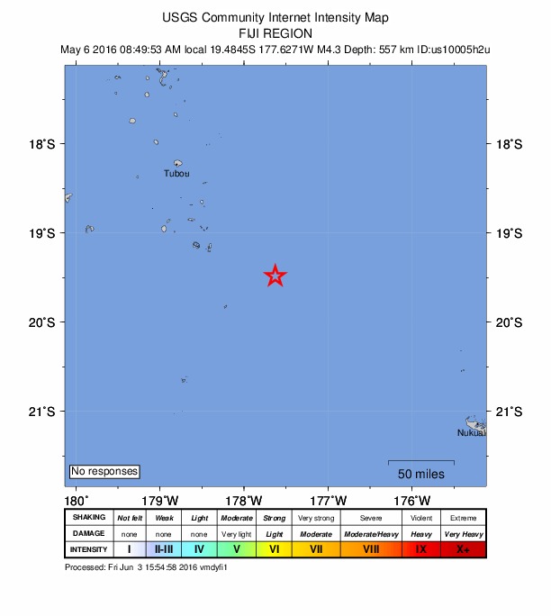 Did You Feel It? map: shaking reported by the public