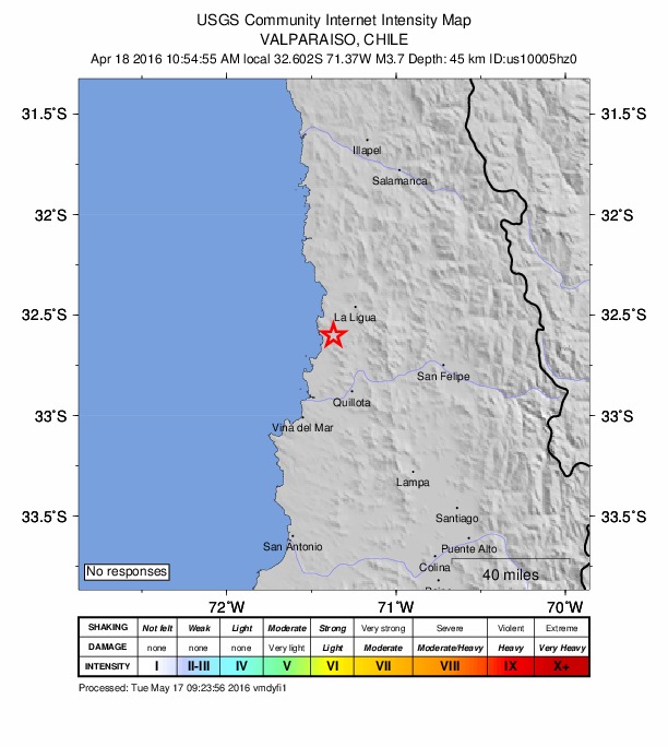 Did You Feel It? map: shaking reported by the public