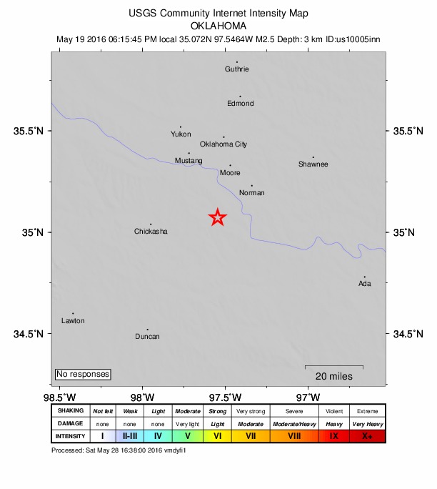 Did You Feel It? map: shaking reported by the public