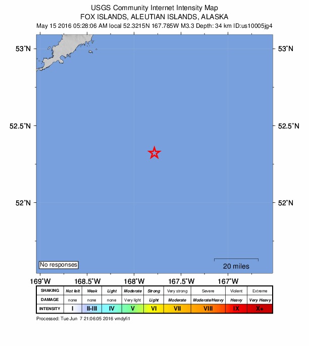 Did You Feel It? map: shaking reported by the public
