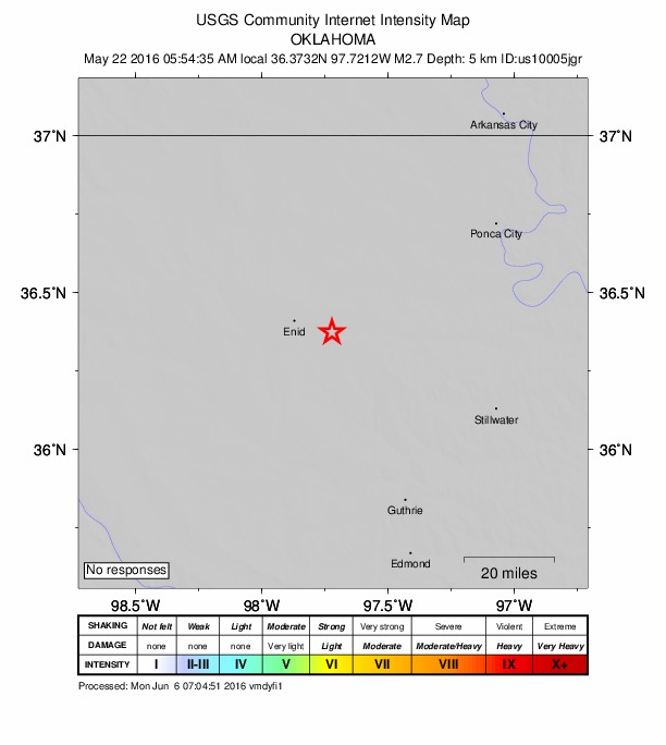 Did You Feel It? map: shaking reported by the public