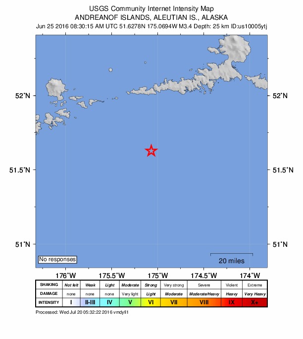 Did You Feel It? map: shaking reported by the public