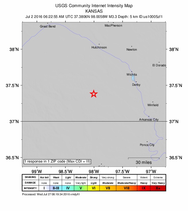 Did You Feel It? map: shaking reported by the public