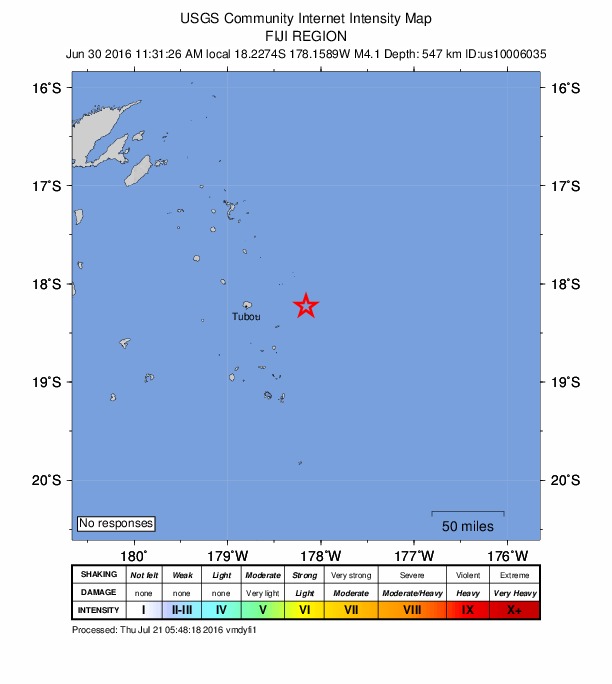 Did You Feel It? map: shaking reported by the public