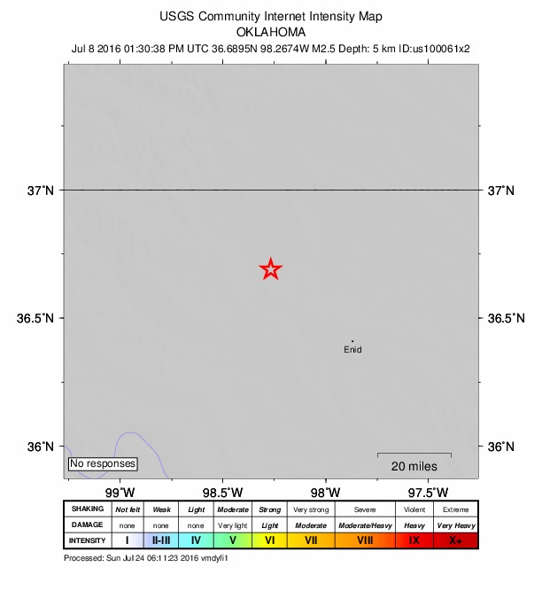 Did You Feel It? map: shaking reported by the public