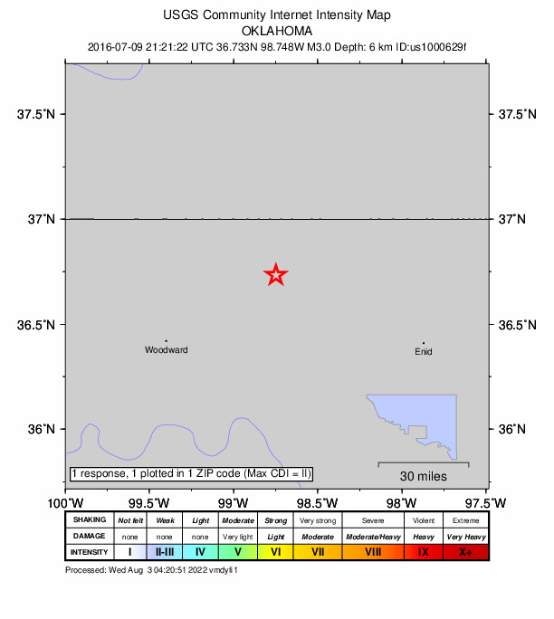 Did You Feel It? map: shaking reported by the public