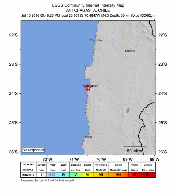Did You Feel It? map: shaking reported by the public