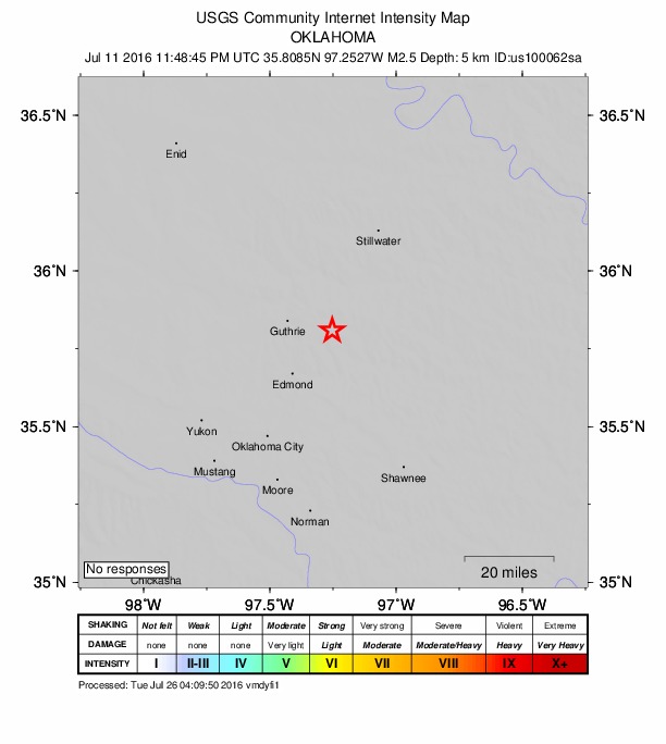 Did You Feel It? map: shaking reported by the public