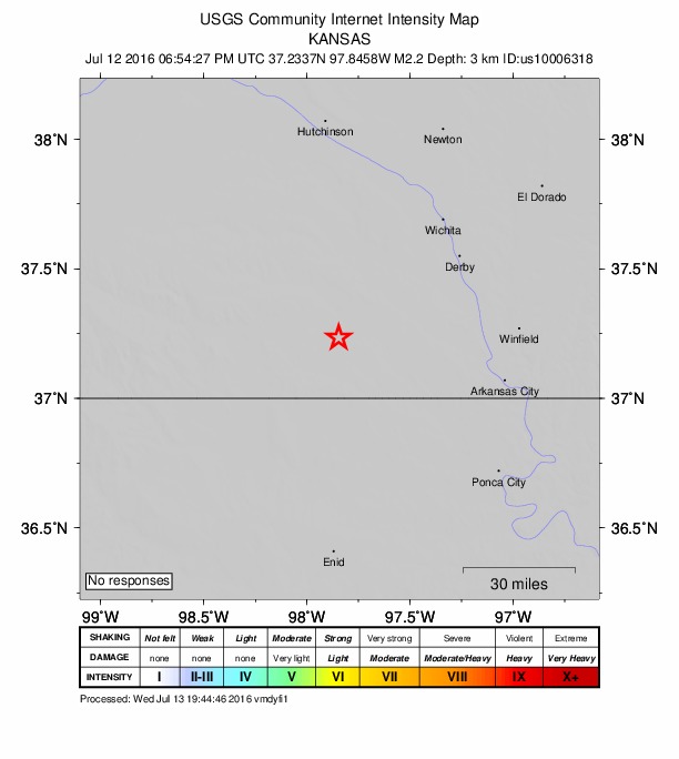 Did You Feel It? map: shaking reported by the public