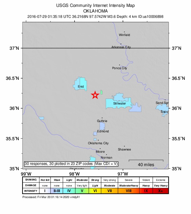 Did You Feel It? map: shaking reported by the public