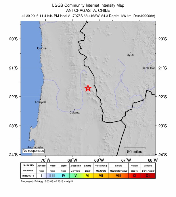 Did You Feel It? map: shaking reported by the public
