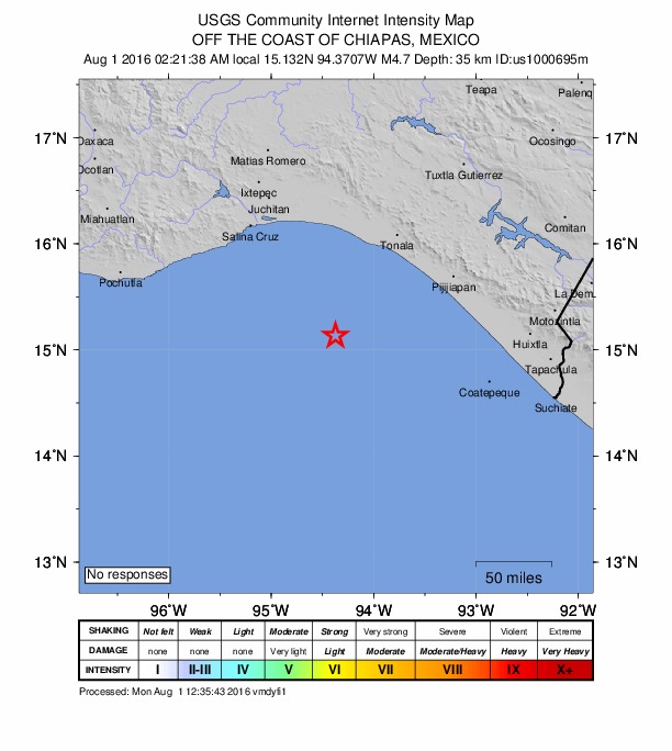 Did You Feel It? map: shaking reported by the public