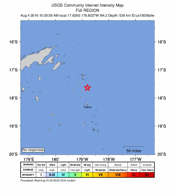 Did You Feel It? map: shaking reported by the public