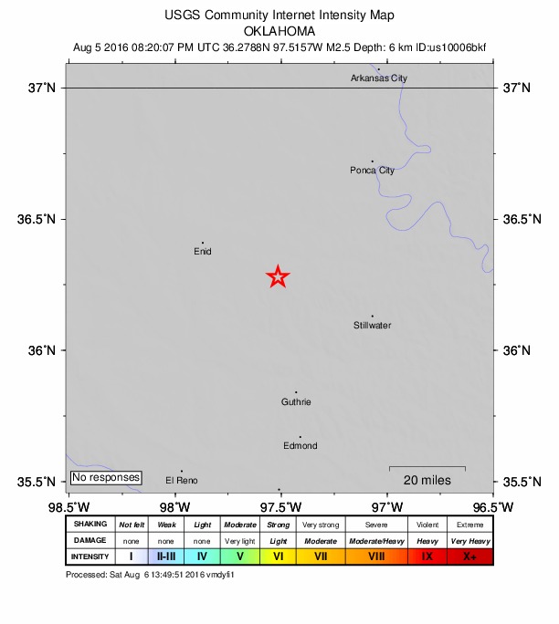 Did You Feel It? map: shaking reported by the public