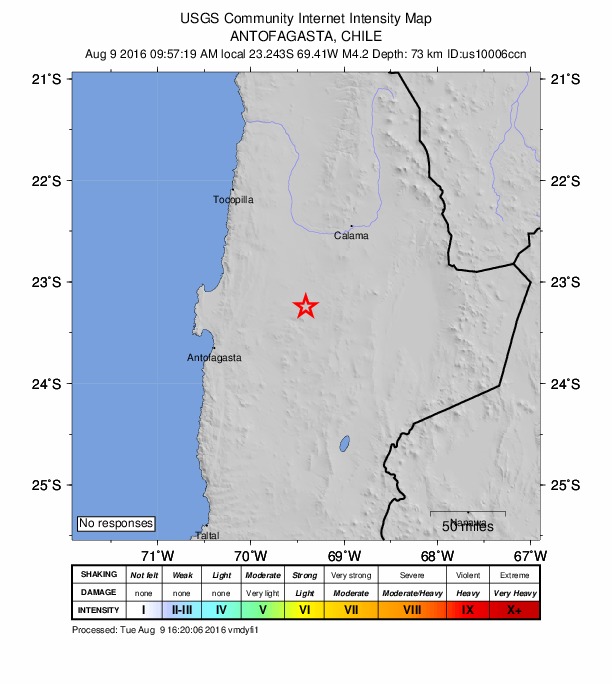 Did You Feel It? map: shaking reported by the public