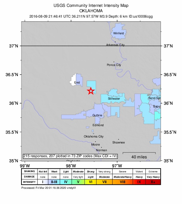 Did You Feel It? map: shaking reported by the public