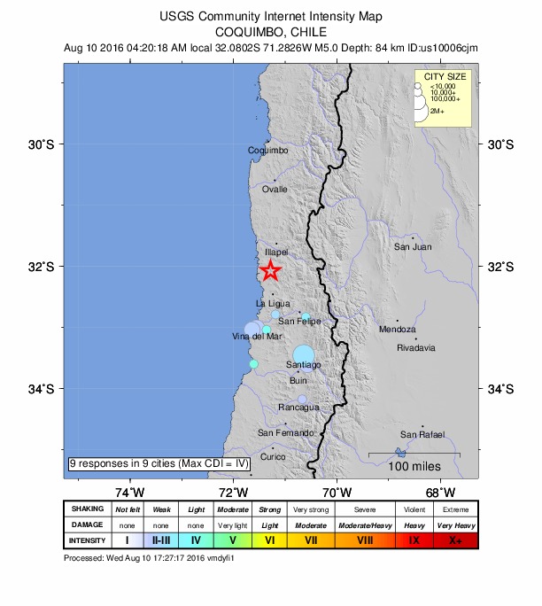 Did You Feel It? map: shaking reported by the public
