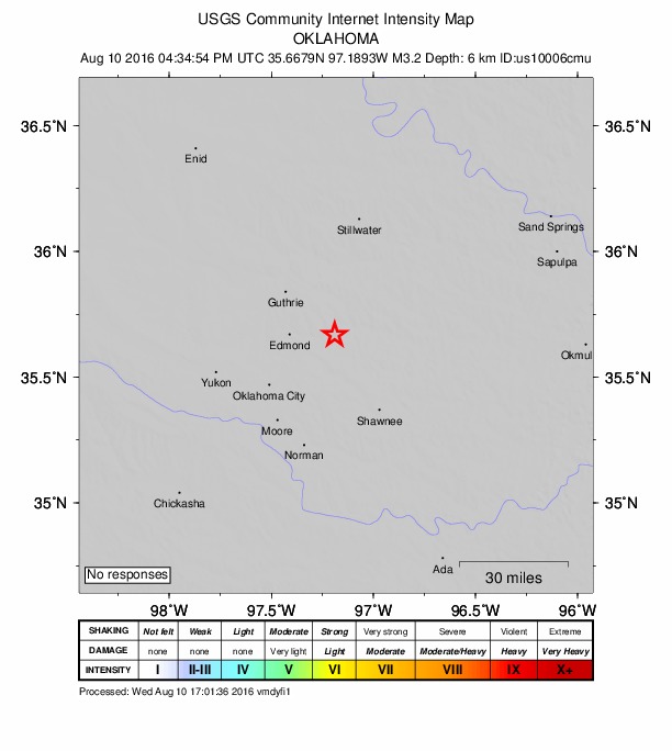 Did You Feel It? map: shaking reported by the public