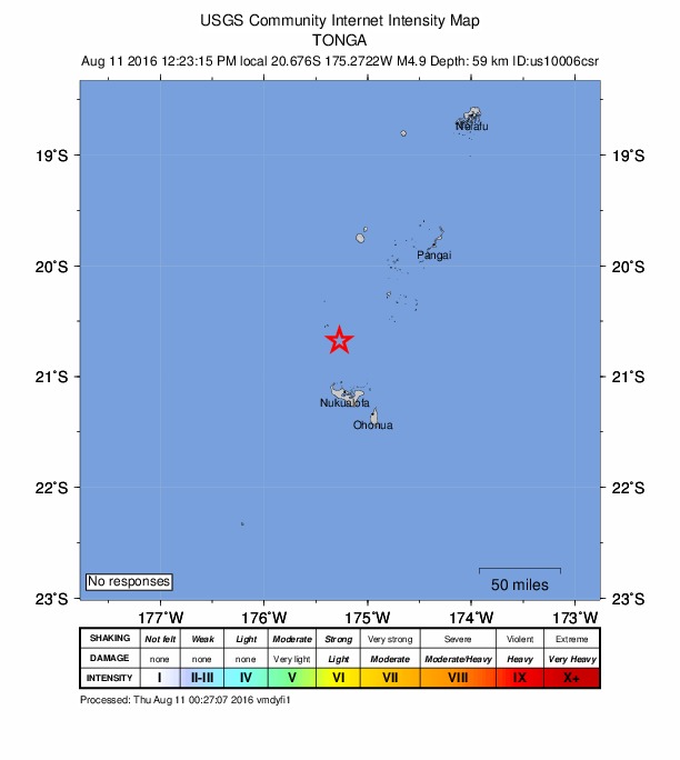 Did You Feel It? map: shaking reported by the public