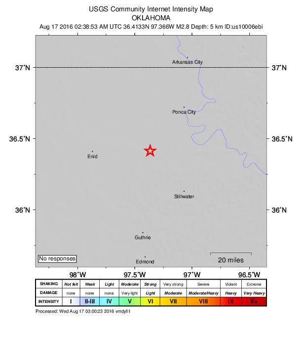 Did You Feel It? map: shaking reported by the public