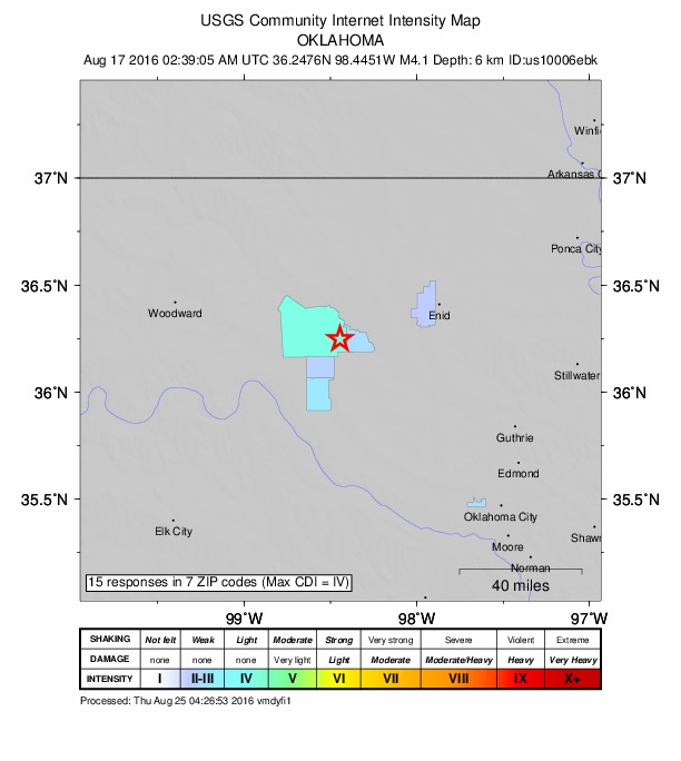 Did You Feel It? map: shaking reported by the public