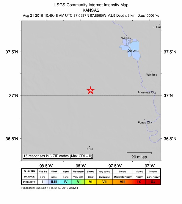Did You Feel It? map: shaking reported by the public