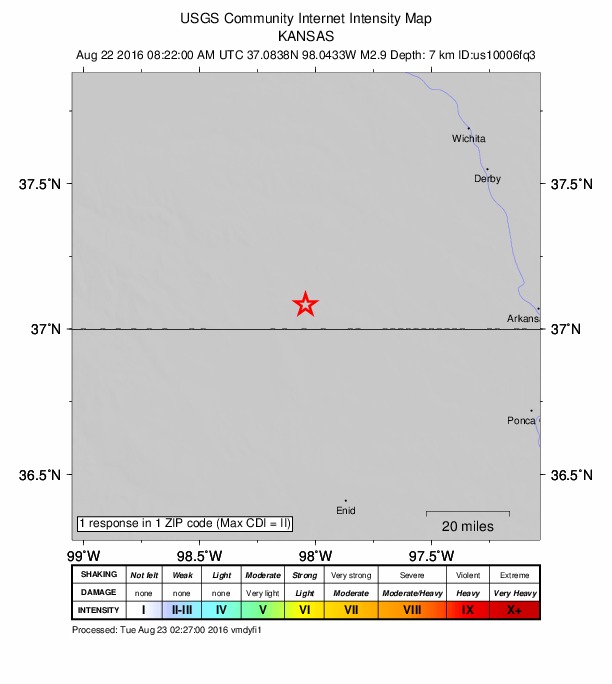 Did You Feel It? map: shaking reported by the public