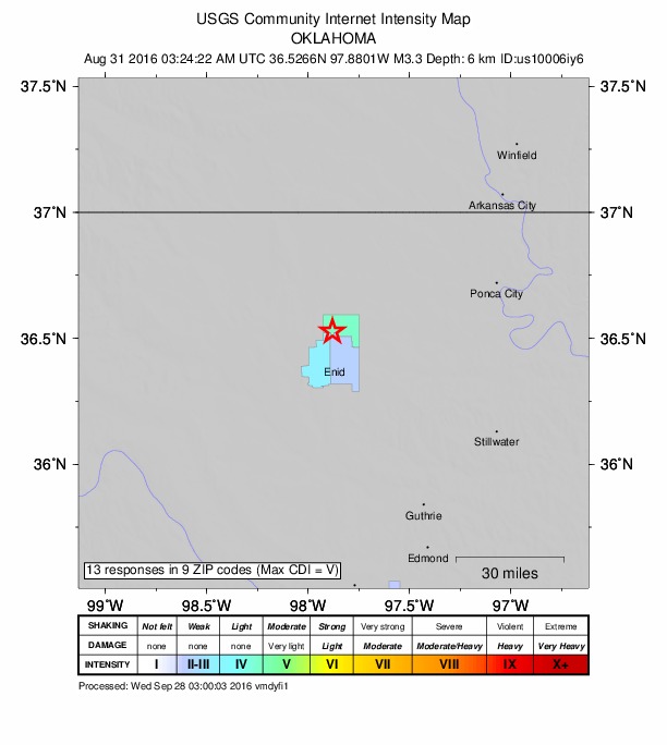 Did You Feel It? map: shaking reported by the public