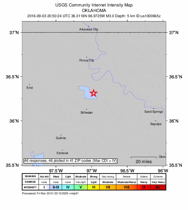 Did You Feel It? map: shaking reported by the public