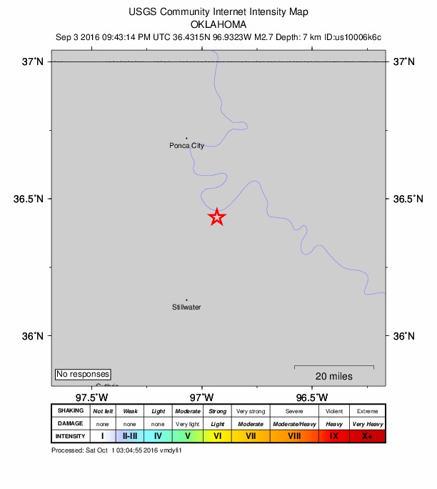 Did You Feel It? map: shaking reported by the public