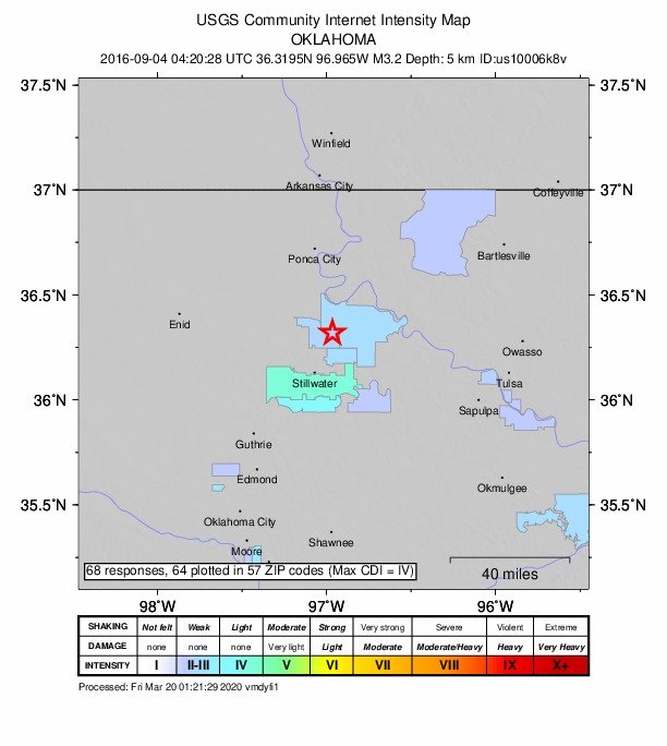 Did You Feel It? map: shaking reported by the public