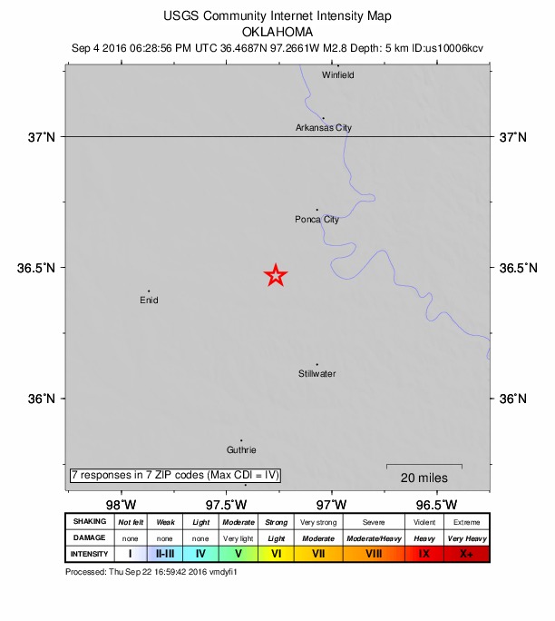 Did You Feel It? map: shaking reported by the public