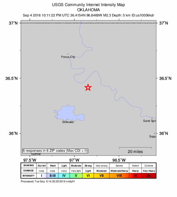 Did You Feel It? map: shaking reported by the public