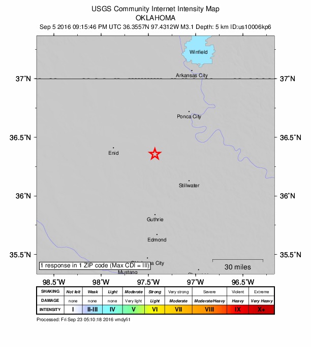 Did You Feel It? map: shaking reported by the public