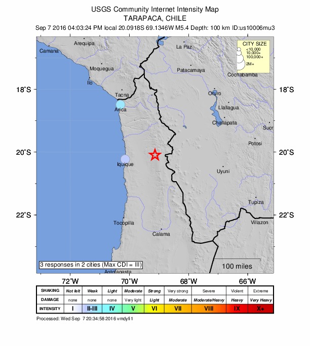 Did You Feel It? map: shaking reported by the public