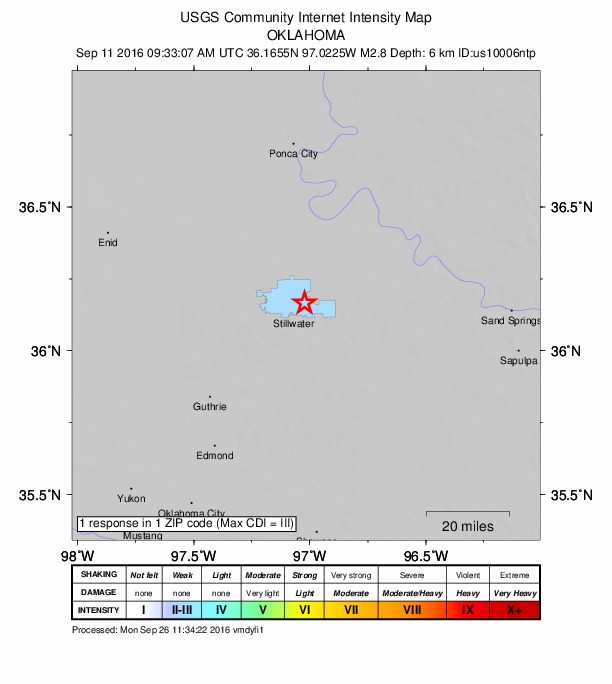 Did You Feel It? map: shaking reported by the public
