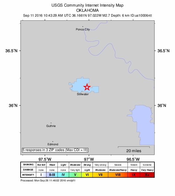 Did You Feel It? map: shaking reported by the public