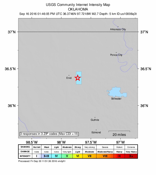 Did You Feel It? map: shaking reported by the public