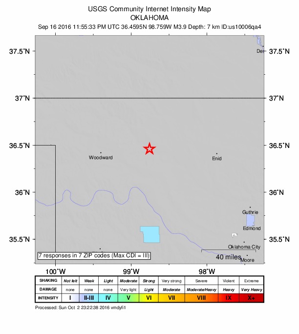 Did You Feel It? map: shaking reported by the public