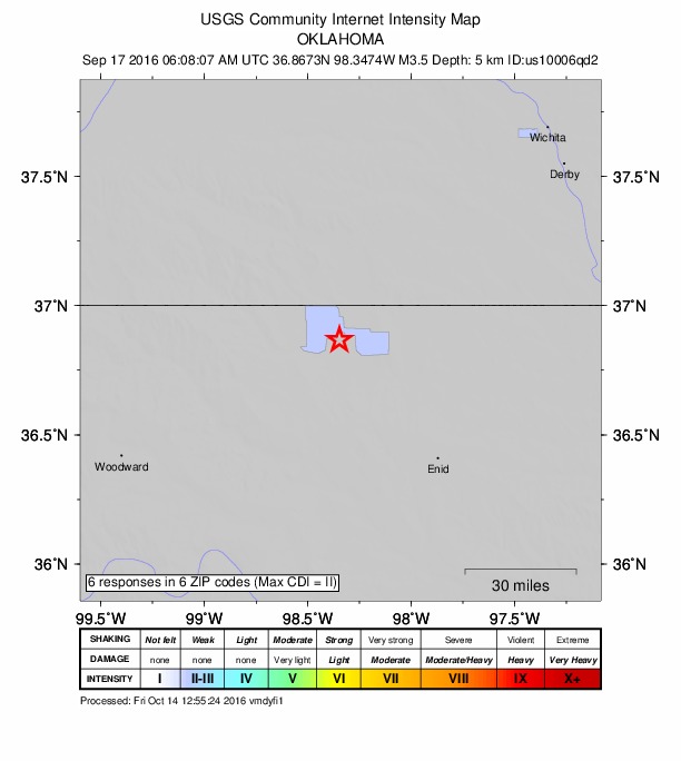 Did You Feel It? map: shaking reported by the public
