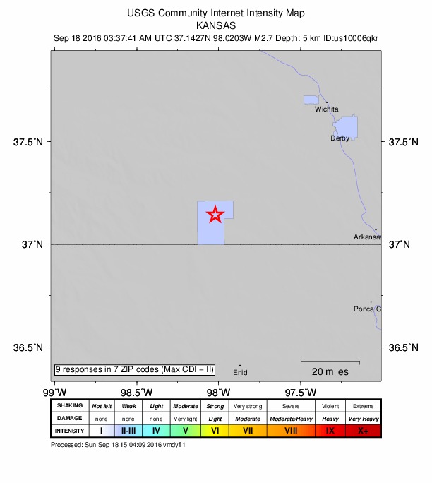 Did You Feel It? map: shaking reported by the public