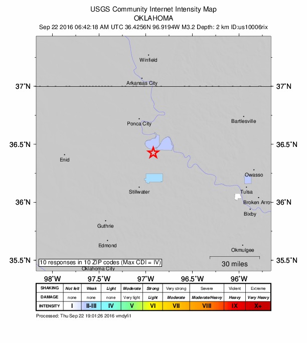 Did You Feel It? map: shaking reported by the public