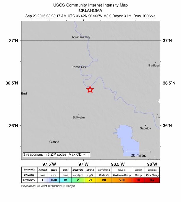 Did You Feel It? map: shaking reported by the public
