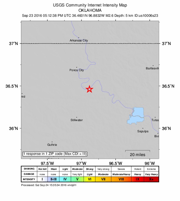 Did You Feel It? map: shaking reported by the public