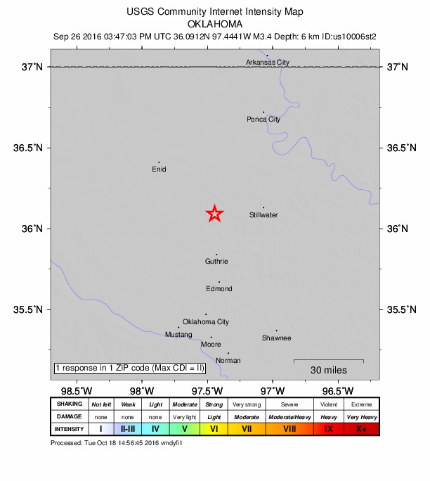 Did You Feel It? map: shaking reported by the public