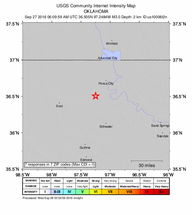 Did You Feel It? map: shaking reported by the public